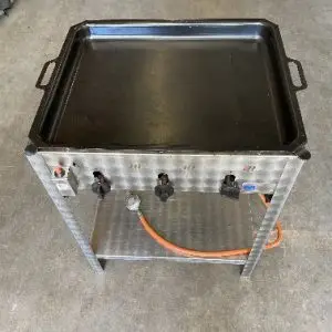 Bakplaat 65 x 53 cm met gasbrander