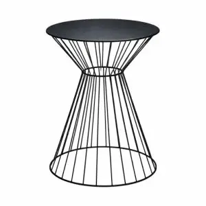 Bijzettafel trapezium wire zwart