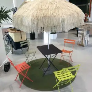 Bistro Set Jamaica, 1 klap tafel met 4 klap stoelen