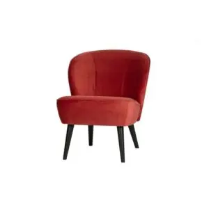 Cosmo Velvet fauteuil rood - L70xB59xH71