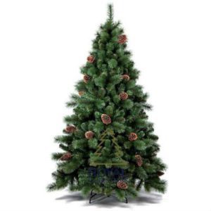 Kerstboom met decoratie (hoogte circa 150-180cm)