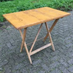 Klap tafel kruispoot 90 x 60 cm