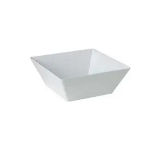 Melamine bowl schaal wit vierkant 30cm