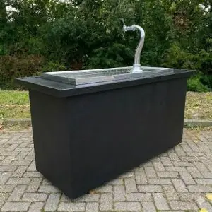 Mobiele biertap Zwart 185 x 75 x 93(H)cm