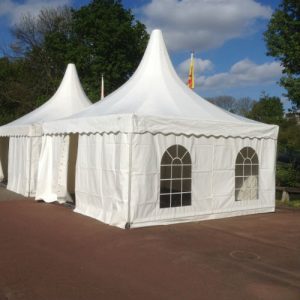 Tent pagode wit 500 x 500 cm
